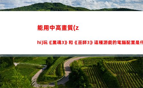 能用中高畫質(zhì)玩《黑魂3》和《巫師3》這種游戲的電腦配置是什么樣的？1070ti可以嗎？其他配置如何？